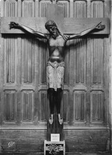 15 SAINT FLOUR INTERIOR OF THE CATHEDRAL CHRIST NOIR XIIIE