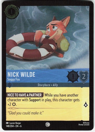 Nick Wilde - Soggy Fox 148/204 Azurite Sea