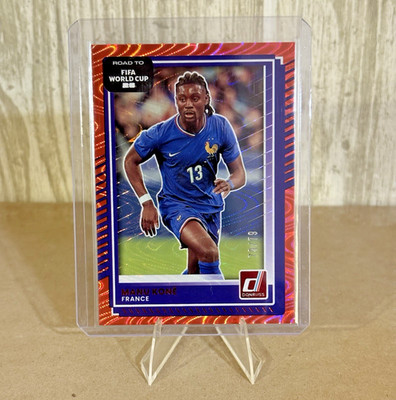 Manu Kone Red Swirl /79 2025-26 Donruss Road to FIFA WC #136 France