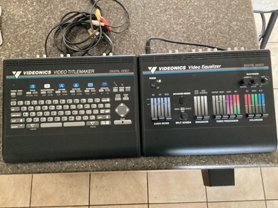 VIDEONICS VIDEO EQUALIZER Model VE-1A NTSC- POWER ON TESTED + Titlemaker FREE