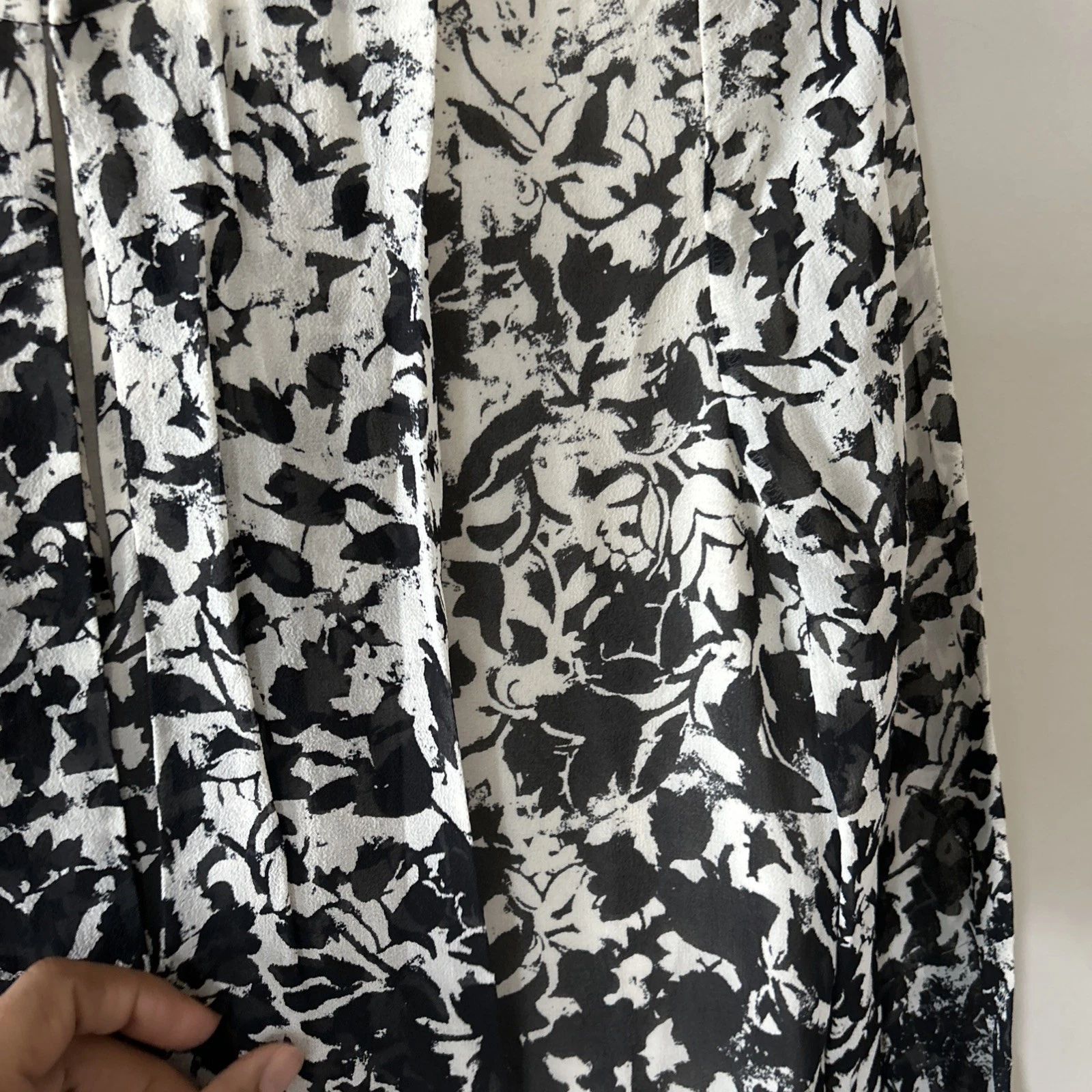 Abito Tory Burch 100% seta maniche lunghe trasparente taglia 0