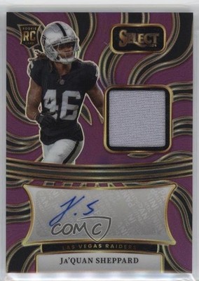 2024 Panini Select Purple Prizm 30/49 Ja'Quan Sheppard #RSM-JQS RC 1k6o