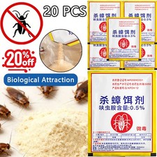 20Pcs Cockroaches Killer Medicine Roach Traps Indoor For Kitchen Household New