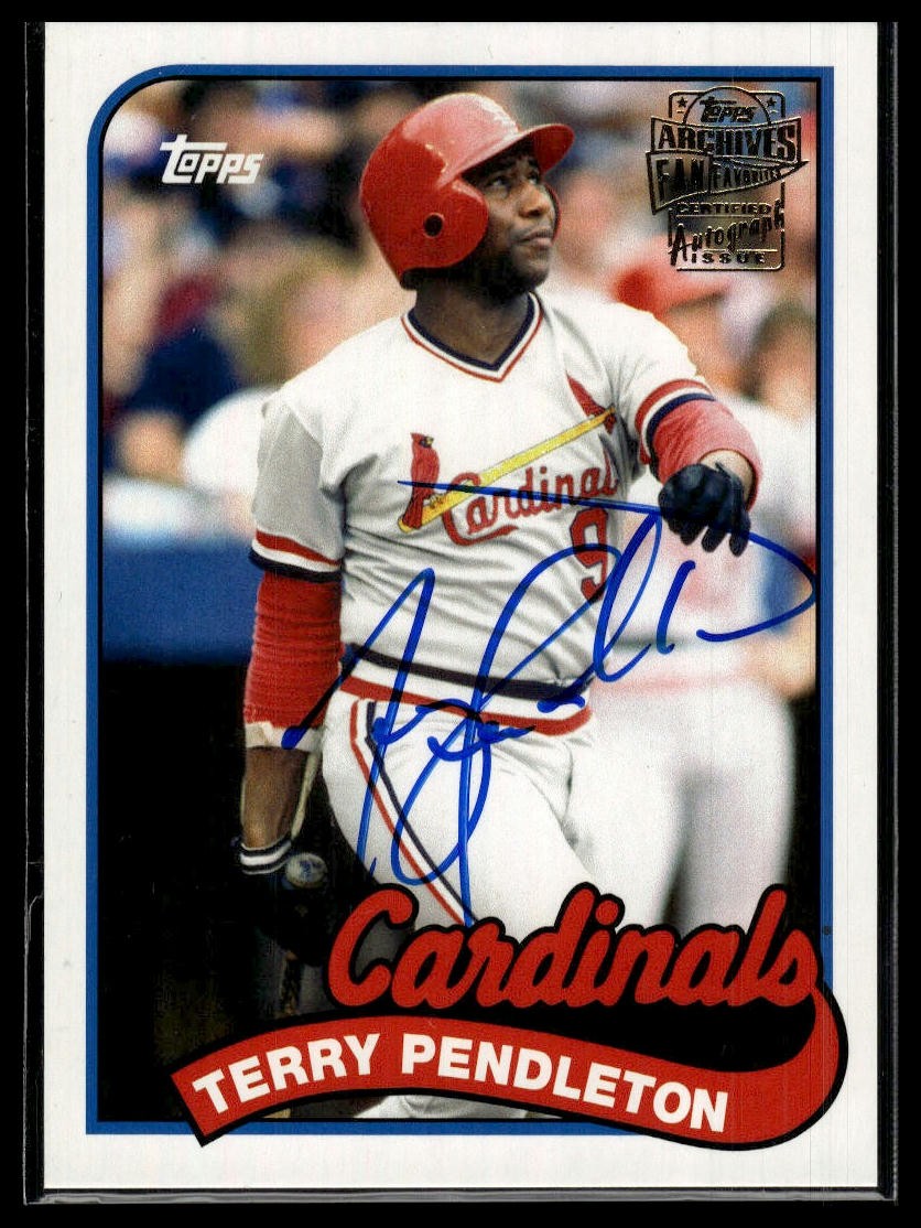 2014 Topps Archives #FFA-TP Terry Pendleton Fan Favorite Autographs AU AU