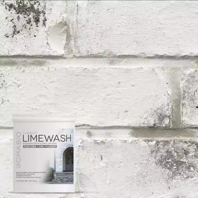 ROMABIO 1-qt. Avorio White Limewash Interior/Exterior Paint