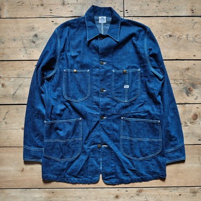 Lee 101 Archives 91-J Loco Sanforized Denim Chore Jacket Coat 42 Made in Japan