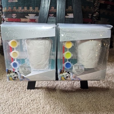 Disney 100 Paint Your Own Planter Kits. Mickey & Minnie Brand New