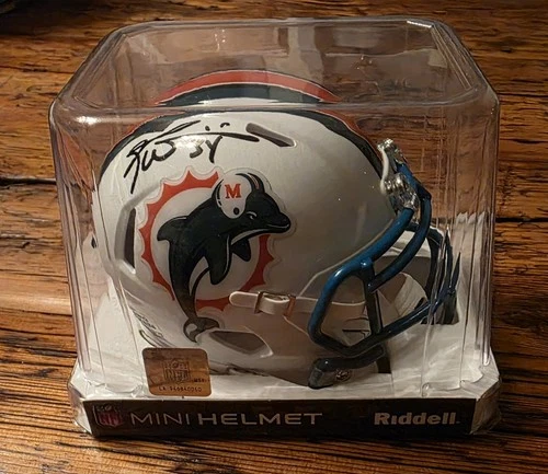 Ricky Williams Autographed Dolphins Mini Helmet Swau Certification