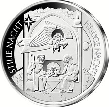 50 Euro M&uuml;nze 2026 Stille Nacht - Heilige Nacht  in M&uuml;nzkapsel  Vorverkauf