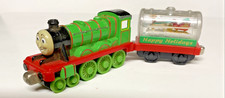 Thomas Friends Diecast Henry w/ Snow Globe Car Take Along N Play Train Engine
