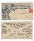 Mr Fancy Cancel 2 SIDED PLYMOUTH MASS TOURIST 1896 CVR  — photo 1