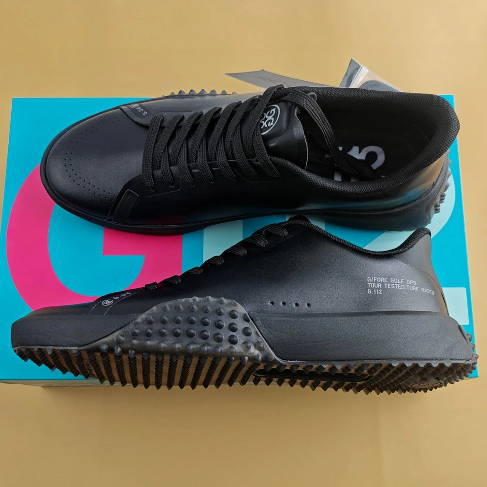 Zapatos de golf G/FORE G.112 negros de cuero para hombre zapatillas cómodas seleccionar talla EE. UU. 10-12 Foto 2 de 4