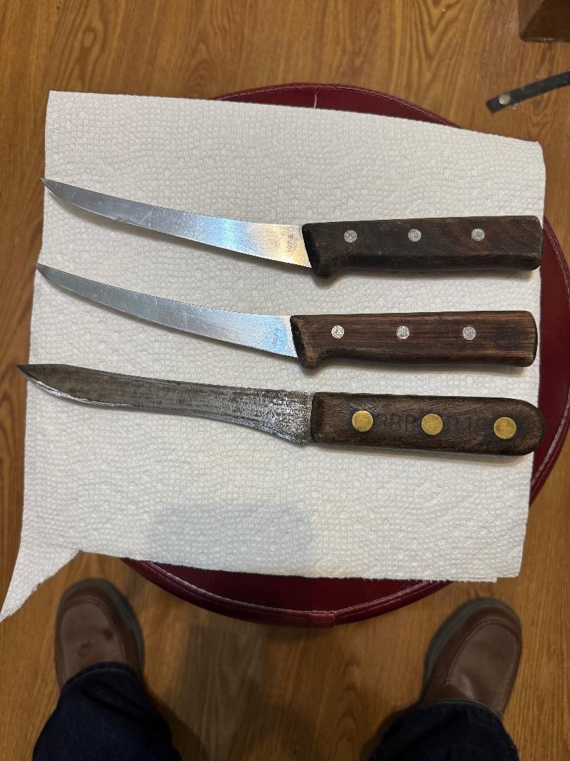 Lot 2 Vtg Victorinox R H Forschner Co. 407-6 stainless filet boning  Knives