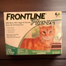 6 Doses FRONTLINE Plus Flea  Tick Treatment for Cats and Kittens - EPA approved