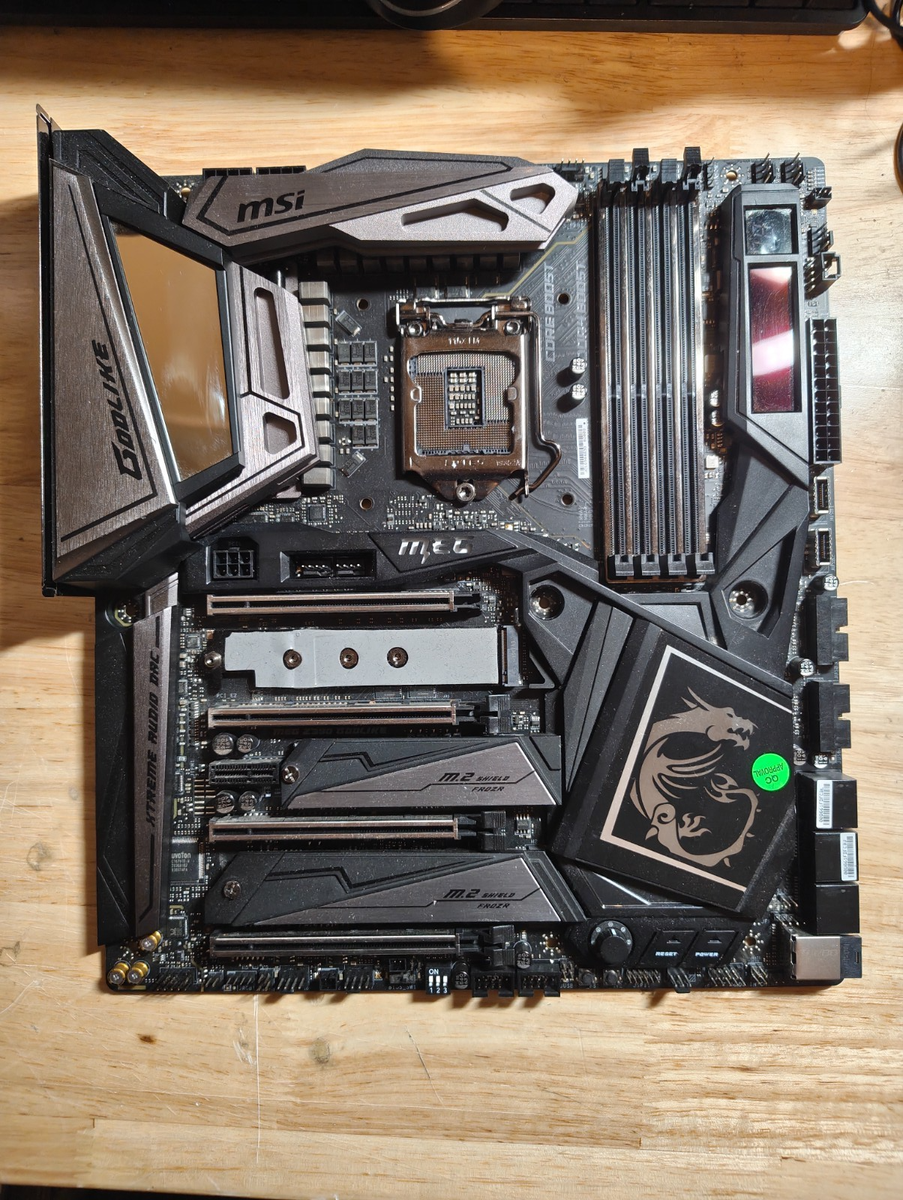 MSI MEG Z390 GODLIKE Motherboard Intel Z390 LGA 1151 DDR4 Top GPU