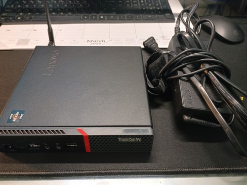 Lenovo ThinkCentre M715q MFF Desktop Ryzen Pro 2400GE 16GB RAM 256GB S