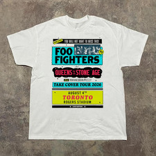 Foo Fighters 2026 Take Cover Tour White Cotton Shirt S-5XL CL757