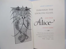 THROUGH THE LOOKING GLASS + SNARK signed by illus BARRY MOSER Univ of Calif 1983