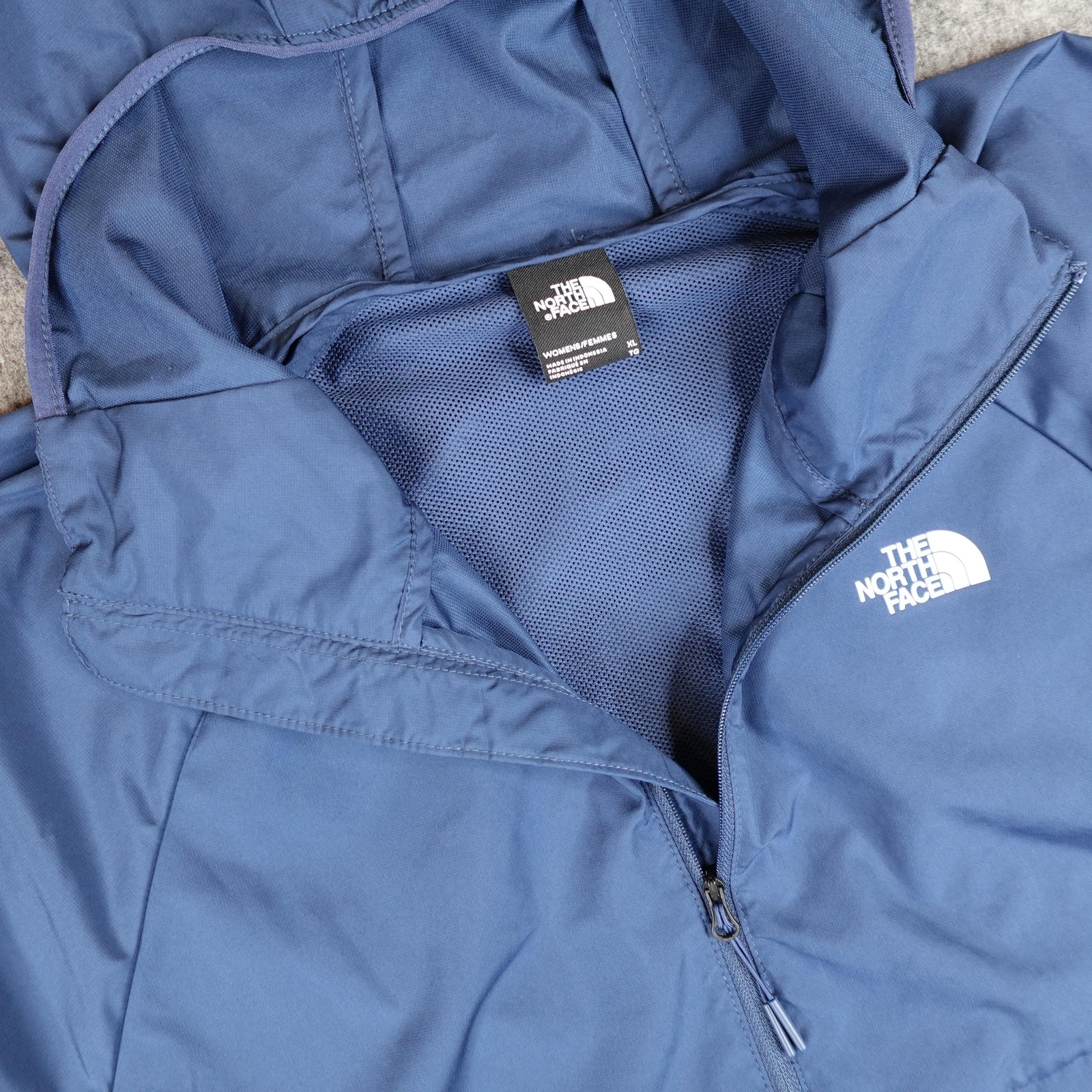 The North Face Jacket Womens XL Blue WindWall Hooded Lightweight Windbreaker thumbnail 5