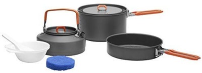 FireMaple Feast Outdoor Camping Cookware Set, Portable Stackable Camping Pots...