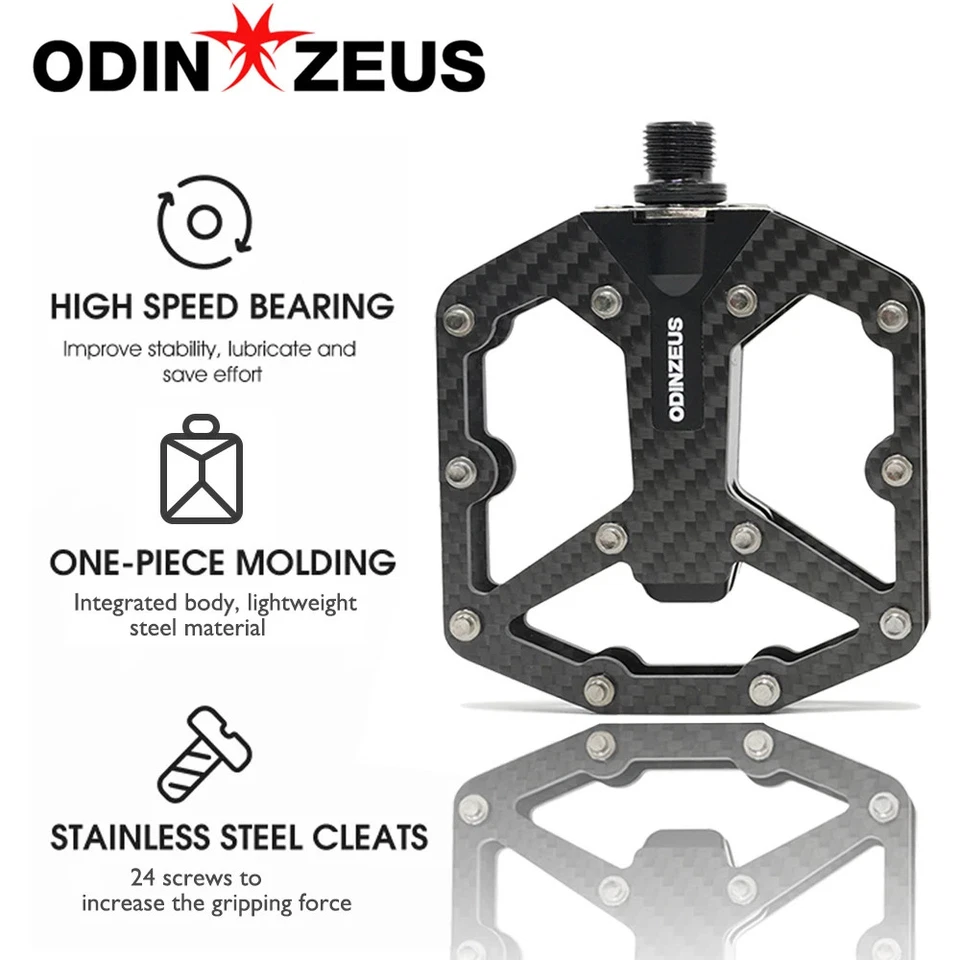 Ultra-light Titanium Alloy Shaft MTB/Road Bicycle Pedals Lightweight Accessories - Image 3 of 4