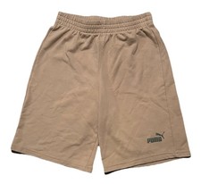 Puma Fleece Shorts Boys 14-16 Beige Regular Fit Soft Comfort Athletic Shorts