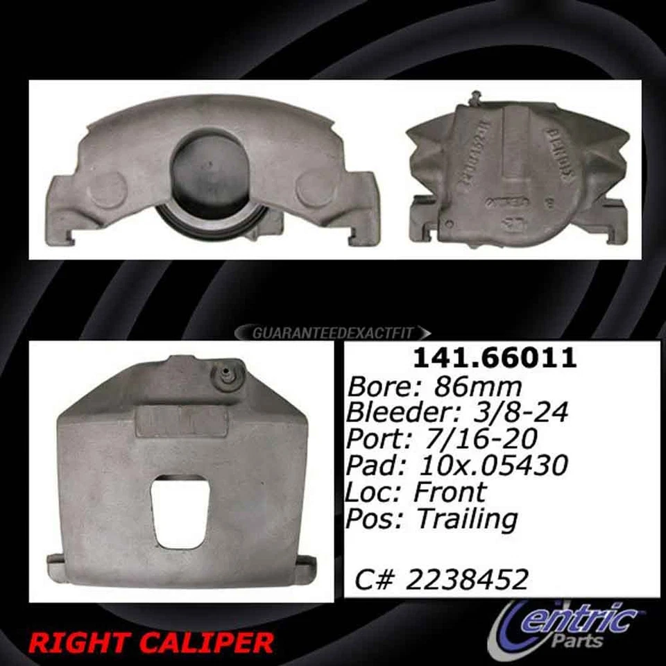 Pinza de freno delantera derecha centrada GAP para camioneta Chevy y Dodge W200 W250 Foto 4 de 4