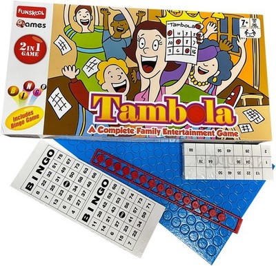 Livevie Funskool Kid Games Tambola 2-in-1 Family Game, Includes Tambola & Bingo