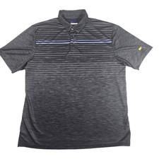 Jack Nicklaus Golden Bear Staydri Golf Polo Shirt Mens Xl Black Gray Purple Stri Jack Nicklaus Golden Bear Staydri Golf Polo Shirt Mens Xl Black Gray Purple Stri