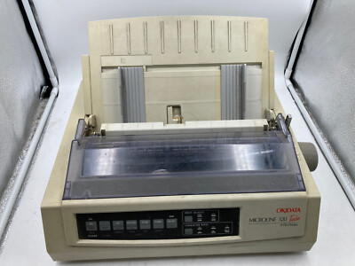 OKI Microline GE7000A Okidata Dot Matrix Printer with Paper Trays & Power Cord