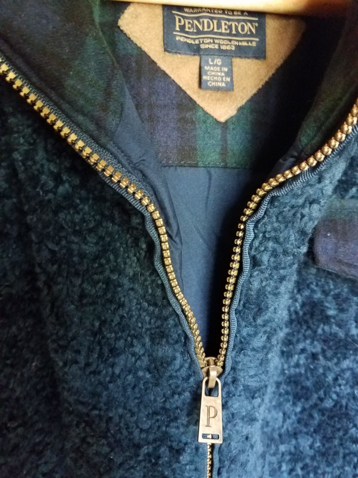 Pendleton Jacket Umatilla Camp Base  Womens L Blu… - image 6