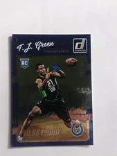 2016 Donruss  ** ROOKIES PRESS PROOF SILVER **  #343 TJ Green RC  #D / 100