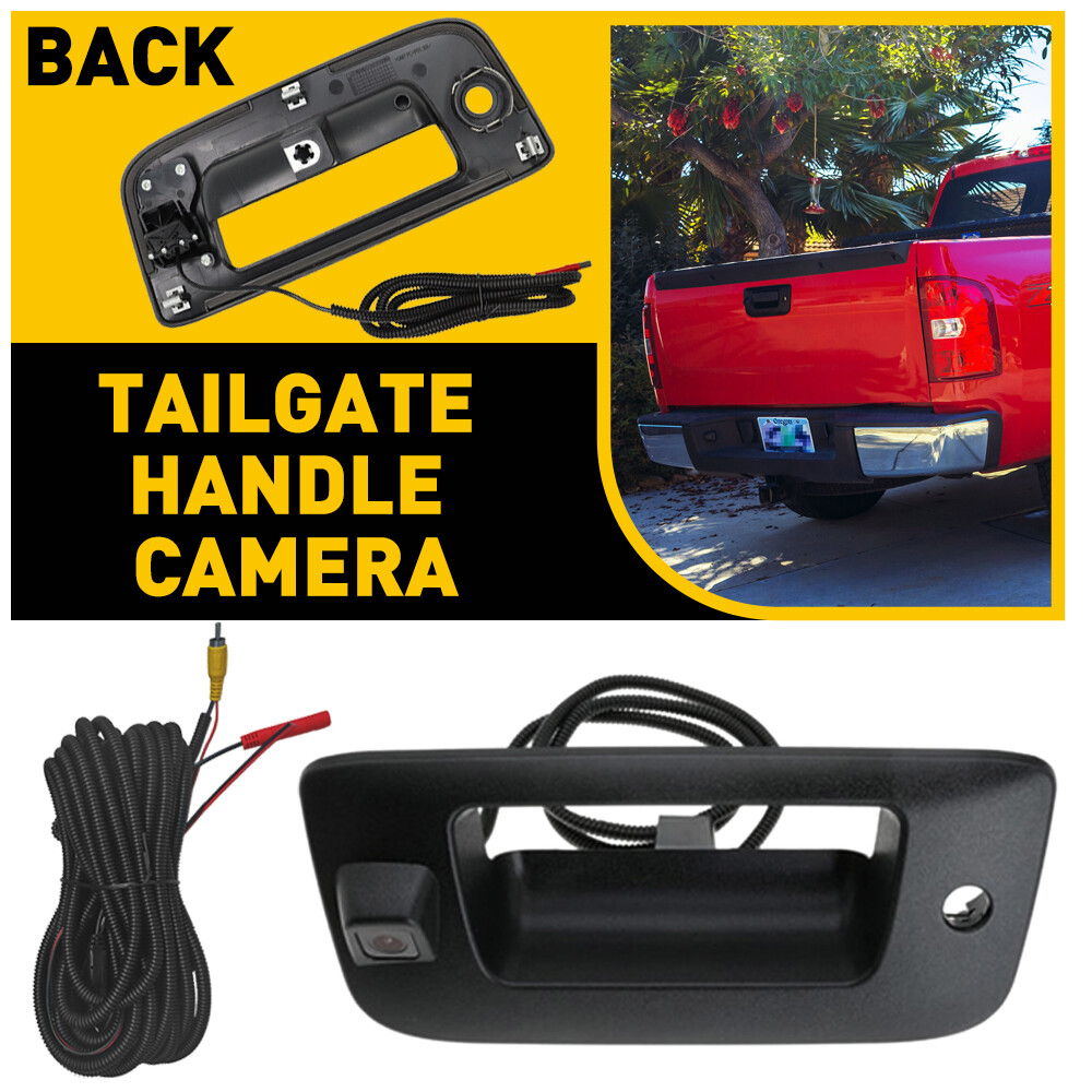 Tailgate Handle Bezel With Backup Camera Housing For Chevy Silverado / GMC Sierra (2007-2013 Models)
