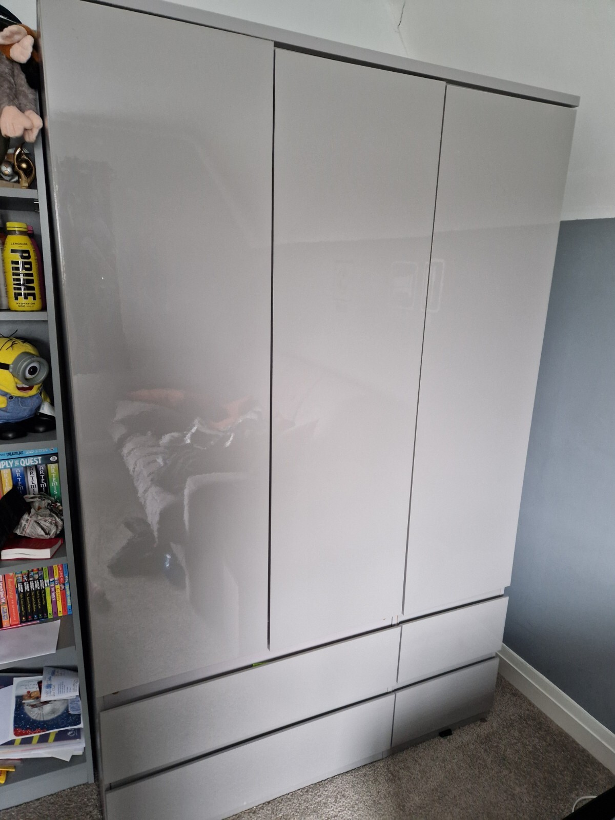 Grey Habitat Jenson Triple Wardrobe eBay