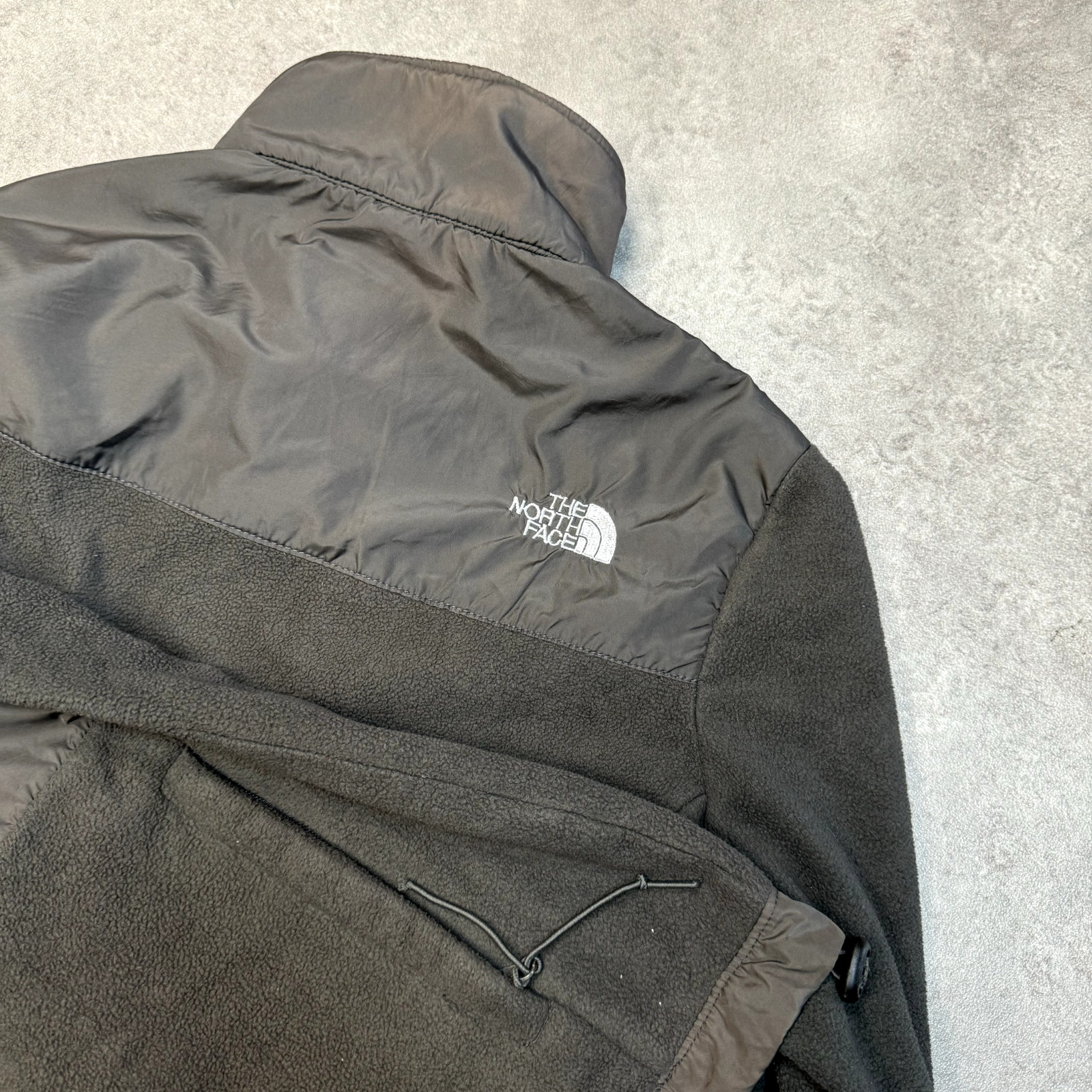 The North Face Fleece Womens Denali Vintage Full-Zip Hiking Jacket, Grey Small image 8