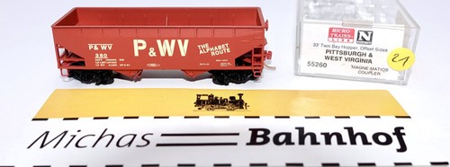 Micro Trains Line 55260 33' Twin Bay Hopper Pittsburgh & West Virginia 380 N 1:1 | Zustand: Gebraucht