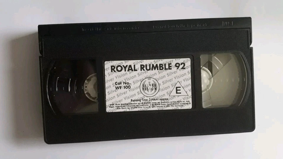 WWF Royal Rumble 1992 VHS Cassette Ric Flair Champion Win English Rare WWE WCW - Bild 3 von 3