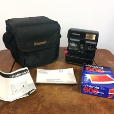 Minty Vintage Polaroid Business Edition 600 Instant Photo Film Camera w/ Case