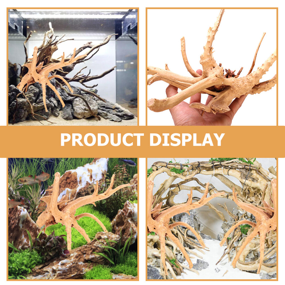 2pcs Fish Tank Dead Wood Aquarium Landscape Dead-wood Ornament