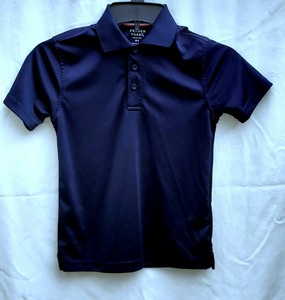French Toast Polo Uniform Shirt Navy Blue Boy's Size M | eBay