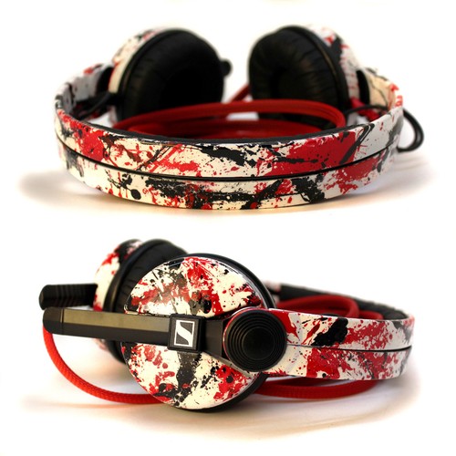Custom Cans Red \u0026 Black Splatter 