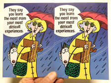 2 Cards Shoebox Encouragement MAXINE J Wagner Learn from Difficult Experiences