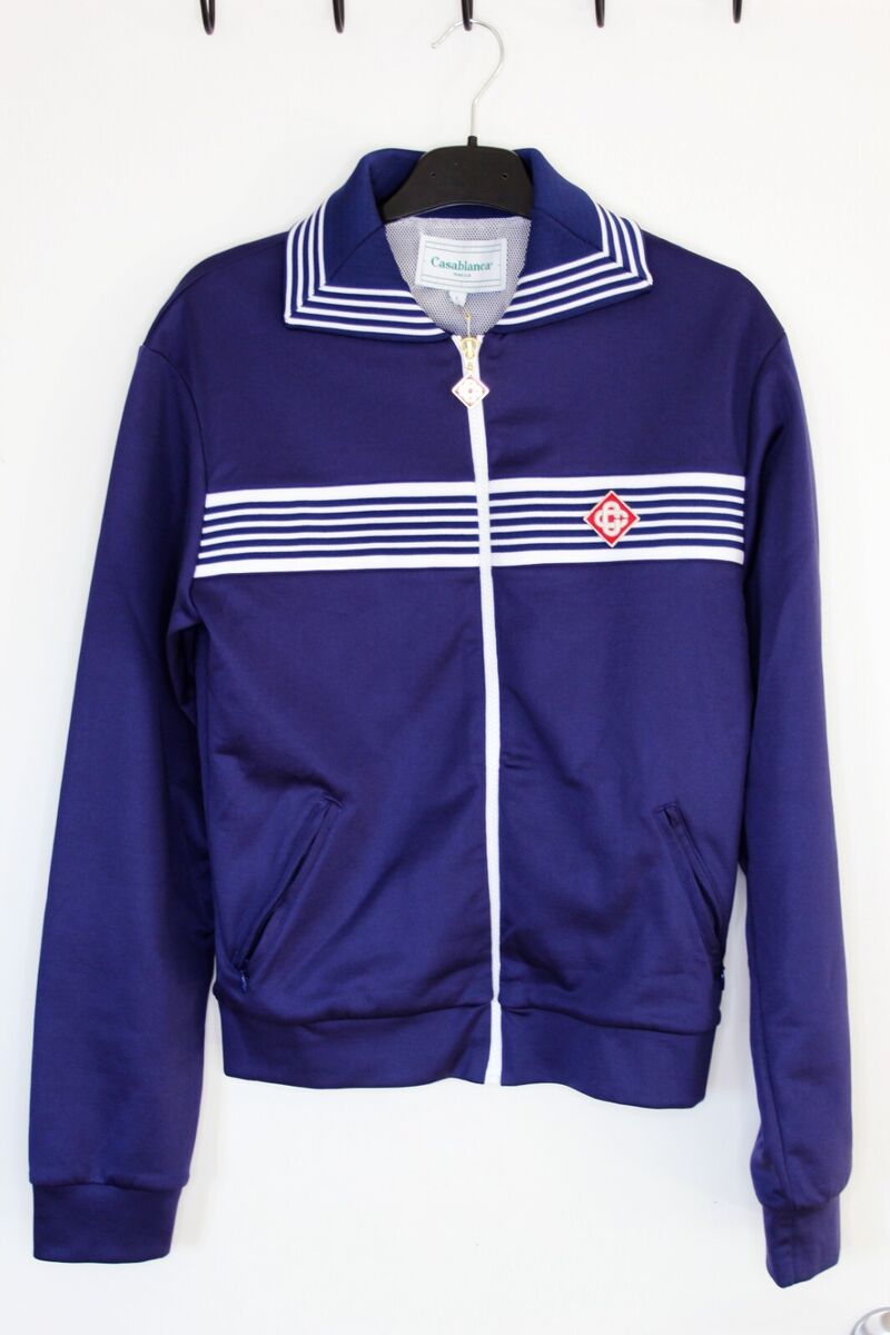 BNWT SS24 CASABLANCA STRIPED COLLAR TRACK JACKET S | eBay BNWT SS24 CASABLANCA STRIPED COLLAR TRACK JACKET S | eBay