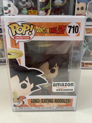 Funko Pop! Animación #710 Dragonball Z Goku Fideos Comer Amazon con PROTECTOR