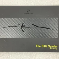 Rare Collectible Factory Original 2013 Porsche 918 Spyder Show Room Book dealer