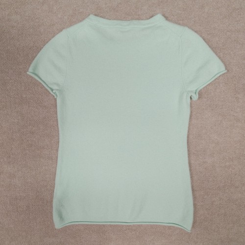 J. T-shirt girocollo manica corta cashmere donna media verde menta primavera 4k164 - Foto 21 di 23