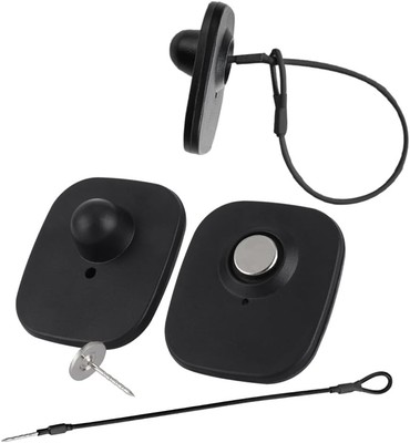High-Quality 8.2Mhz RF Security Tags - 1000 pcs with Pins & Lanyards Included