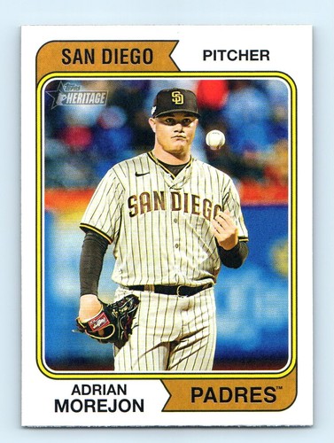 2023 Topps Heritage #163 Adrian Morejon | Baseball Card