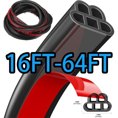 #ad #ad 16 64FT Weather strip Car Door window Rubber Window Edge Protector Dust proof $46.99