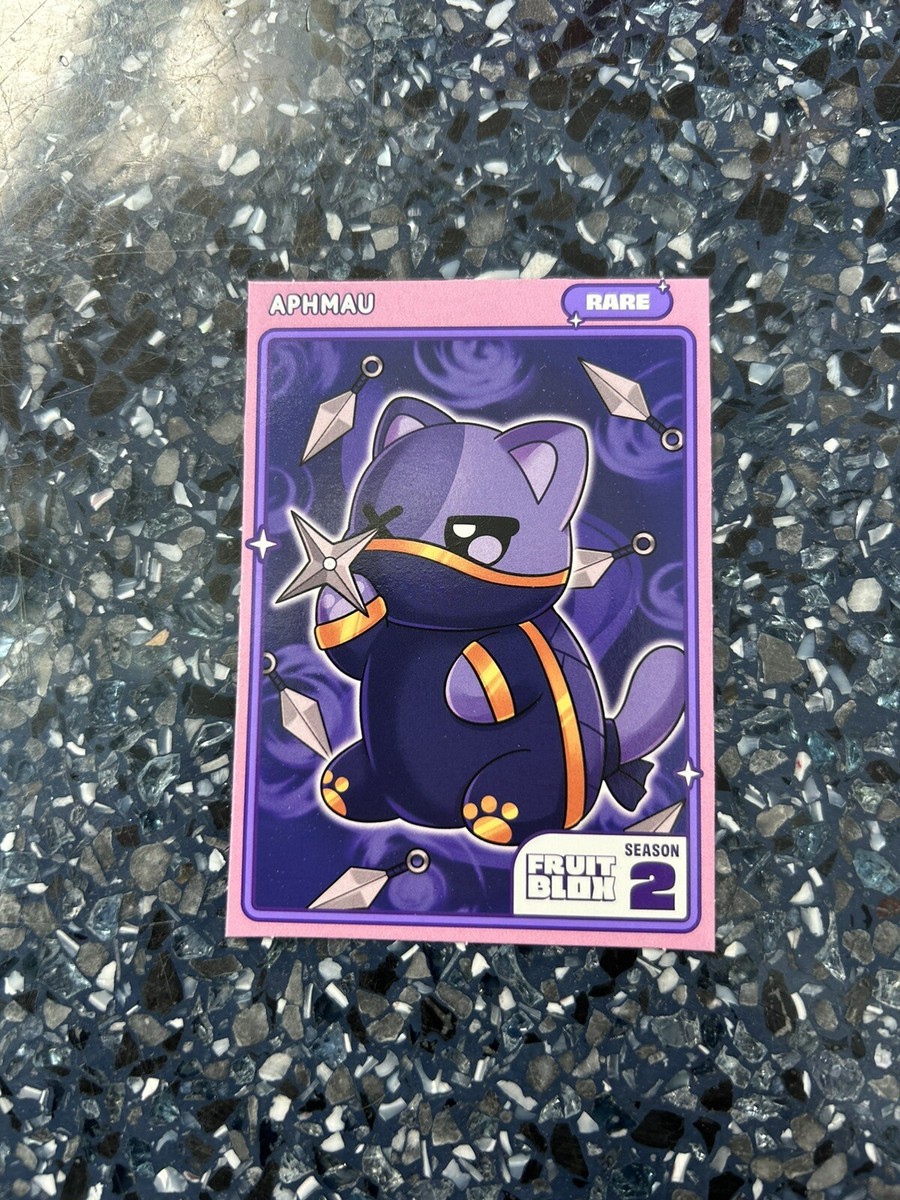 Season 2 Fruit Box Ninja Zane Cat rare Aphmau Trading Card TCG CCG